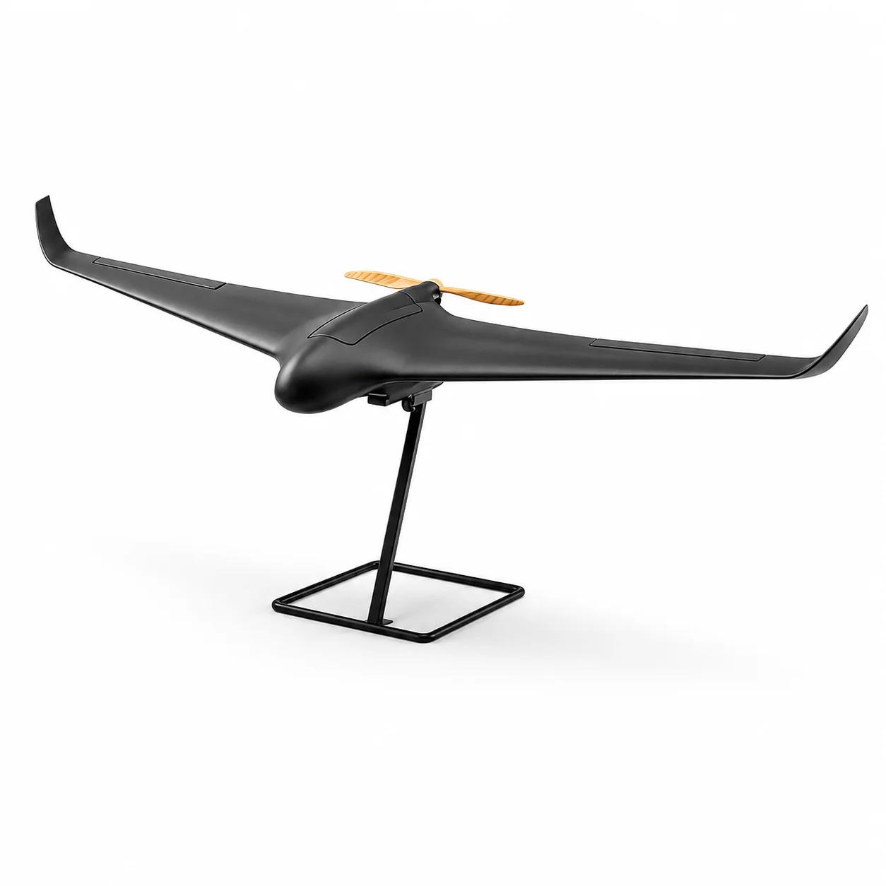 X8 flying-wing UAV on a white background