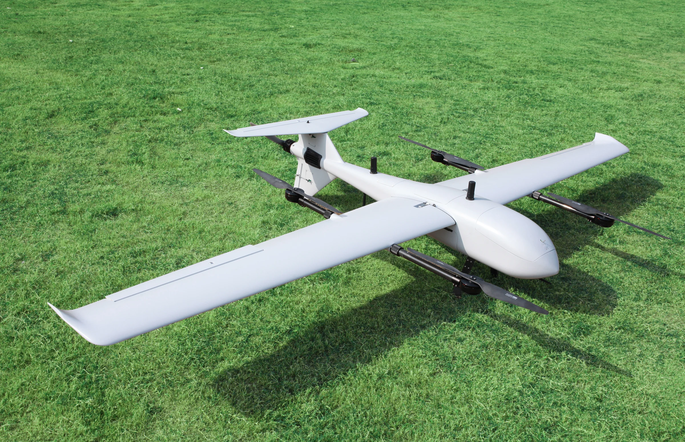 JT-290 hybrid-wing VTOL UAV on the ground