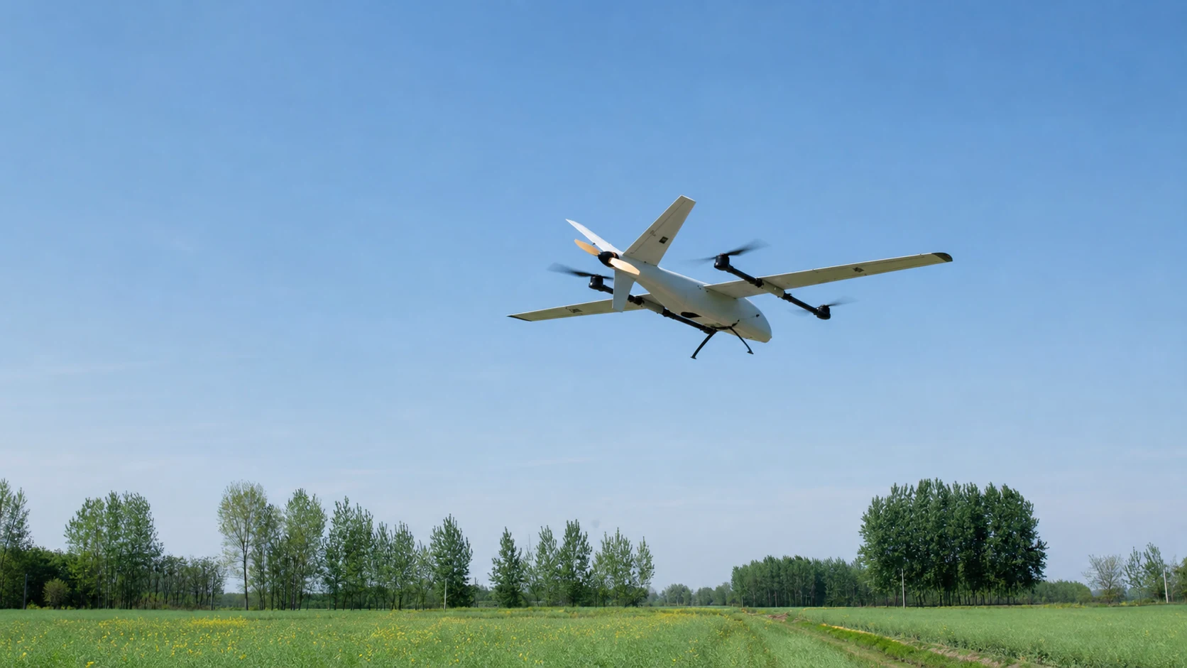 JT-380 VTOL UAV in flight